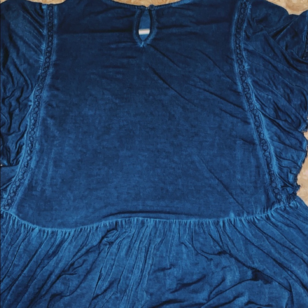 Blu Heaven Ruffled Blouse - Picture 3 of 3